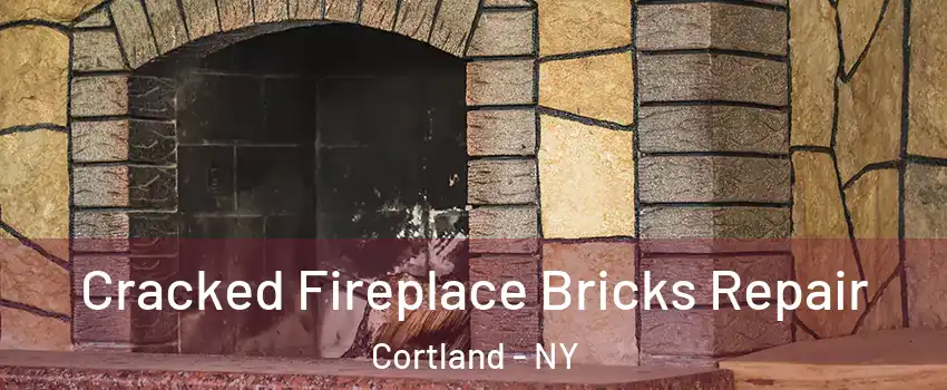  Cracked Fireplace Bricks Repair Cortland - NY
