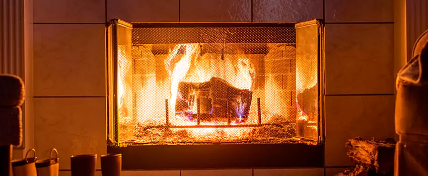 Mendota Hearth Landscape Fireplace Installation in Cortland, New York