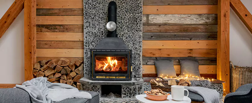 Thelin Hearth Products Direct Vent Gas Stove Fireplace Inspection in Cortland, New York